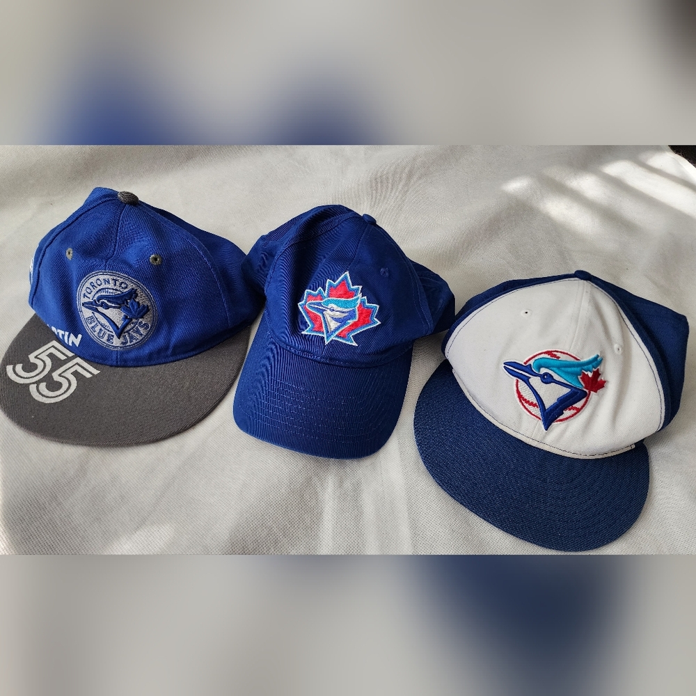 Set of 3 Toronto Blue Jays Baseball Caps